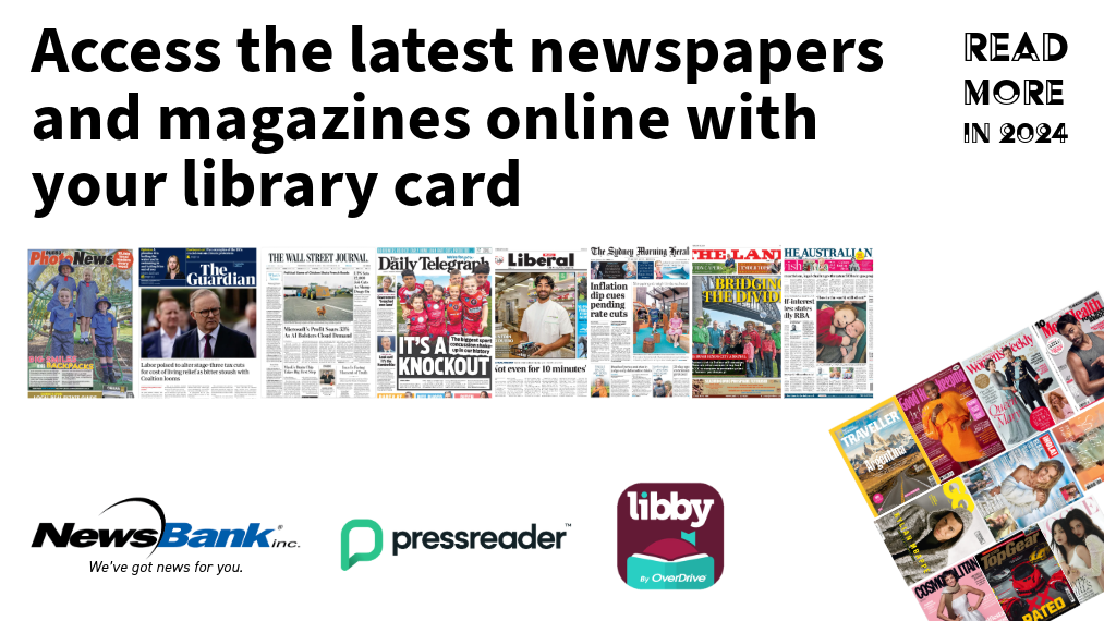 Access newspapers and magazines online with your library card